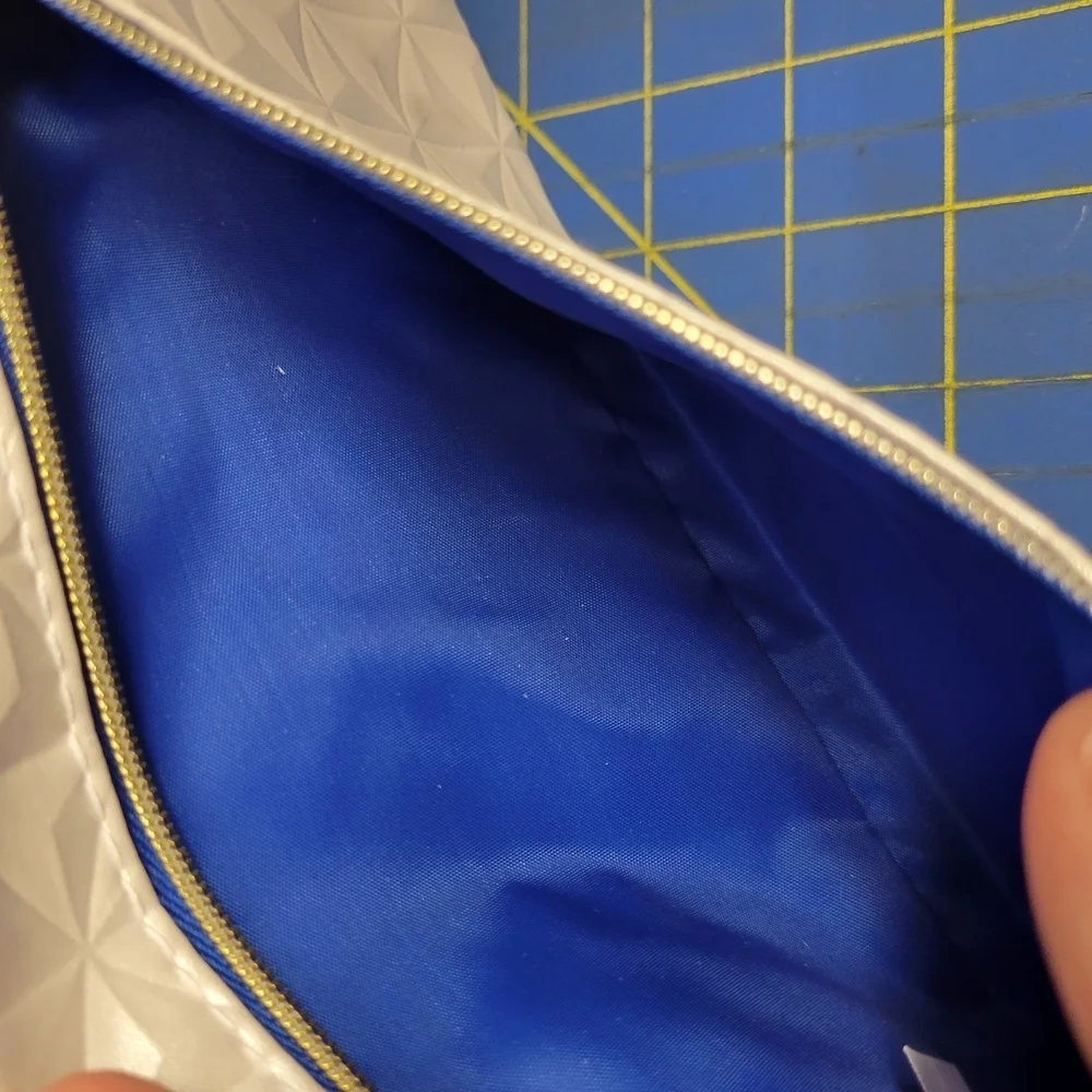 Stylish White and Blue Men's Bag